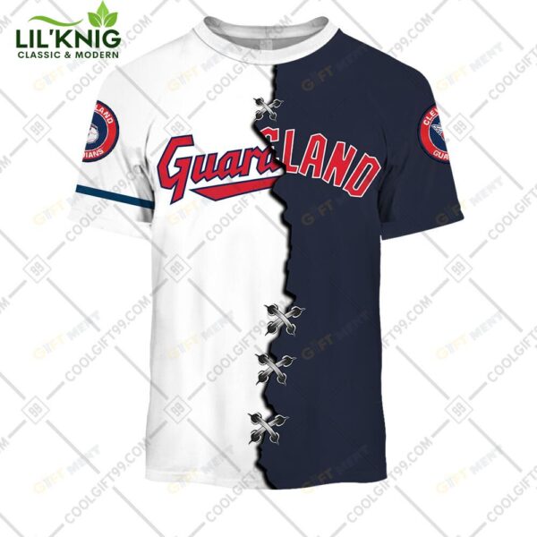 Personalized Mlb Cleveland Guardians Mix Jersey Tshirt