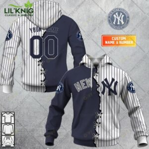 Personalized Mlb New York Yankees Mix Jersey Hoodie