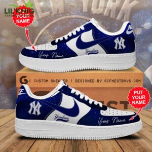 Personalized New York Yankees Nike Limited Edition Air Force 1 Sneaker