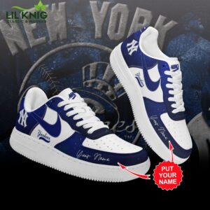 Personalized New York Yankees Nike Limited Edition Air Force 1 Sneaker