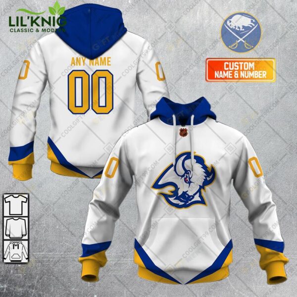 Personalized Nhl Buffalo Sabres Reverse Retro Style Hoodie