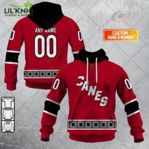 Personalized Nhl Carolina Hurricanes Reverse Retro Style Hoodie