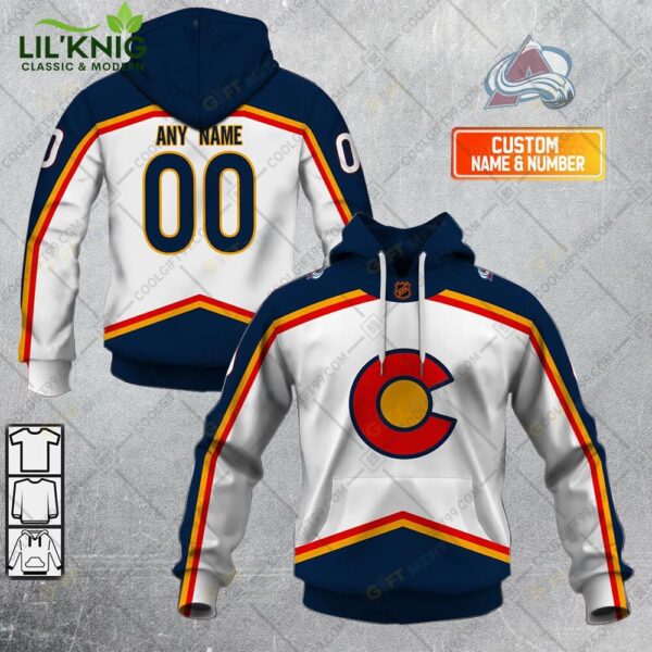 Personalized Nhl Colorado Avalanche Reverse Retro Style Hoodie