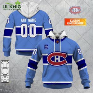 Personalized Nhl Montreal Canadiens Reverse Retro Style Hoodie