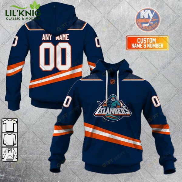 Personalized Nhl New York Islanders Reverse Retro Style Hoodie