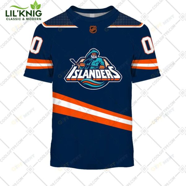 Personalized Nhl New York Islanders Reverse Retro Style Tshirt