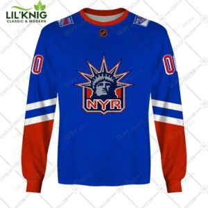 Personalized Nhl New York Rangers Reverse Retro Style