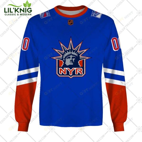 Personalized Nhl New York Rangers Reverse Retro Style