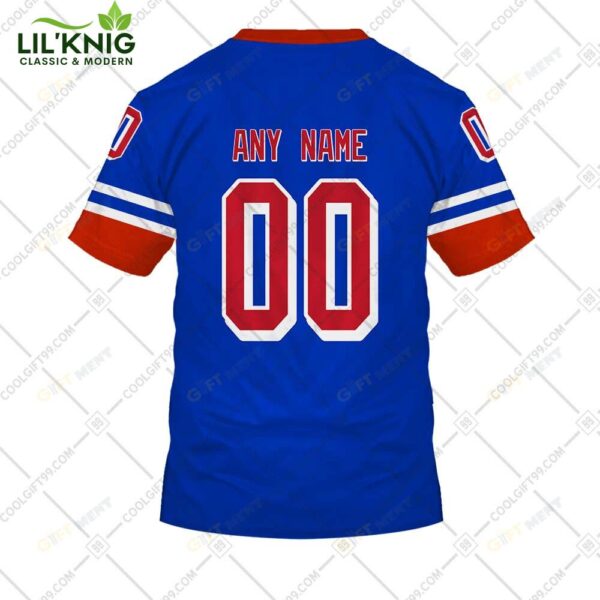 Personalized Nhl New York Rangers Reverse Retro Style Tshirt