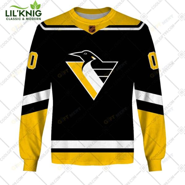 Personalized Nhl Pittsburgh Penguins Reverse Retro Style