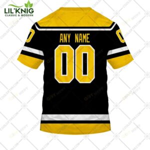 Personalized Nhl Pittsburgh Penguins Reverse Retro Style Tshirt