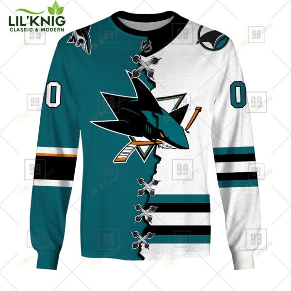 Personalized Nhl San Jose Sharks Mix Jersey