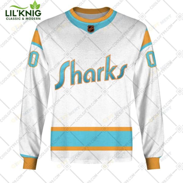 Personalized Nhl San Jose Sharks Reverse Retro Style