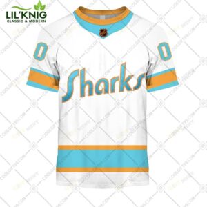 Personalized Nhl San Jose Sharks Reverse Retro Style Tshirt