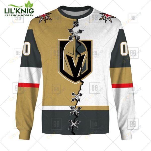 Personalized Nhl Vegas Golden Knights Mix Jersey