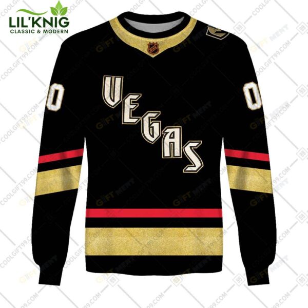 Personalized Nhl Vegas Golden Knights Reverse Retro Style