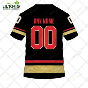 Personalized Nhl Vegas Golden Knights Reverse Retro Style Tshirt