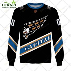 Personalized Nhl Washington Capitals Reverse Retro  Style