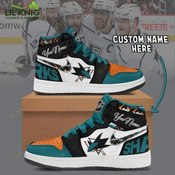 Personalized San Jose Sharks Air Jordan 1