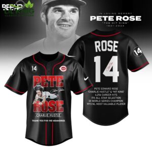 Pete Rose Thank You For The Memmories Baseball Jersey