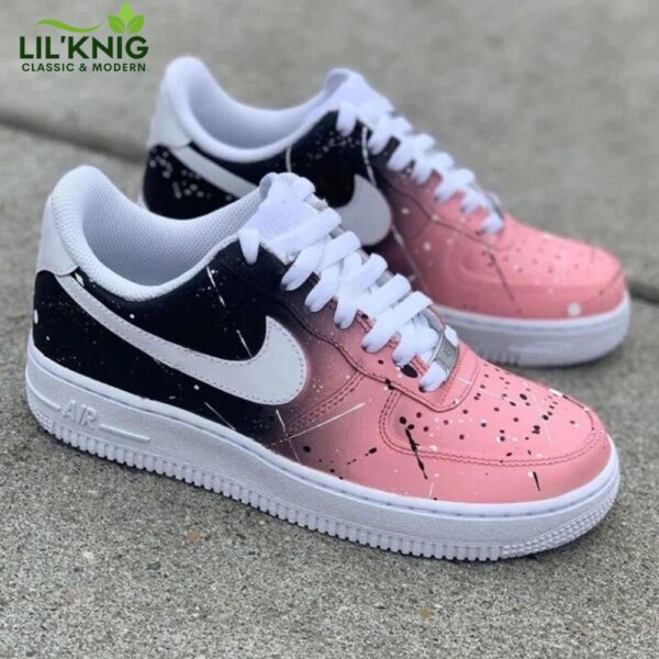 Pink And Black Faded Sneaker Nike Air Force 1