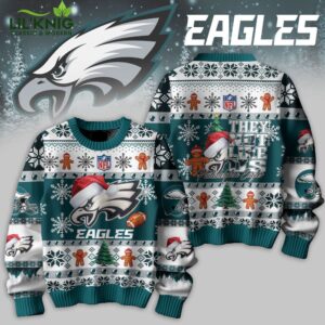 Premium Eagle NFL Knitted Sweater – Team Apparel for Fans