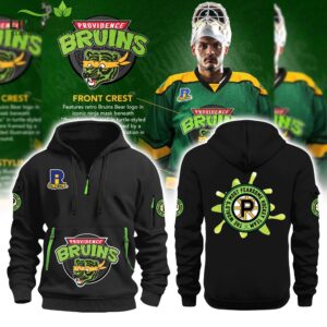 Providence Bruins Turtle Powered RI Comic Black Hoodie – Special Edition