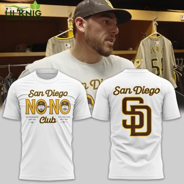 San Diego No-No Club White 2024 Special Design T Shirt