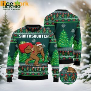 Santasquatch Bigfoot Ugly Sweater – Embrace The Festive Fun!