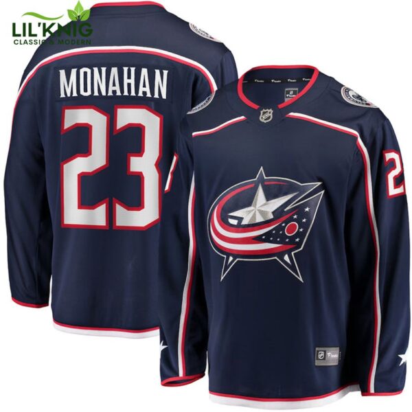 Sean Monahan Columbus Blue Jackets Nhl Fanatics Breakaway Home Jersey