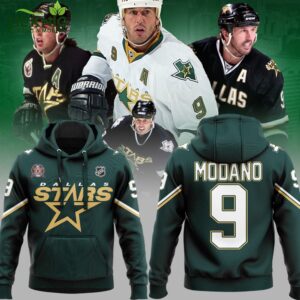 Special Commemorating “Mike Modano 9” Dallas Stars Fan Hoodie