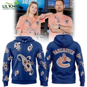 Special Vancouver Canucks Hockey Team Paisley Black Hoodie – Comfortable & Trendy