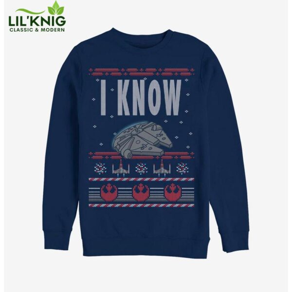 Star Wars I Know Christmas Pattern Sweatshirt