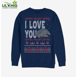 Star Wars I Love You Christmas Pattern Sweatshirt