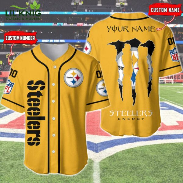 Steelers Energy New Version 2024 Personalized Baseball Jersey