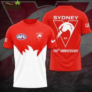 Sydney Swans 150Th Anniversery 3D Tshirt