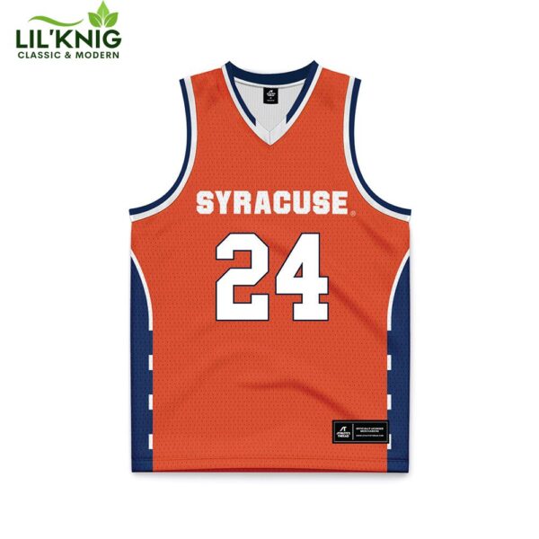 Syracuse Men’S Basketball Noah Lobdell Orange Basketball Jersey Best Gift For Fan 2024