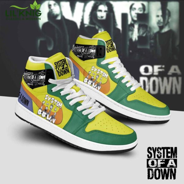 System Of A Down Premium Air Jordan 1 Sneaker Boots