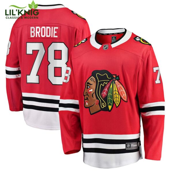 T.J. Brodie Chicago Blackhawks Nhl Fanatics Breakaway Home Jersey