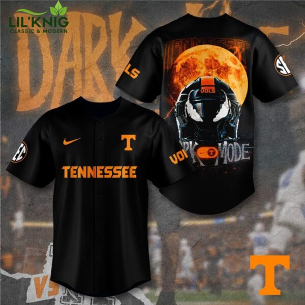 Tennessee Volunteers Football Dark Mode Baseball Jersey – NCAA Custom Apparel