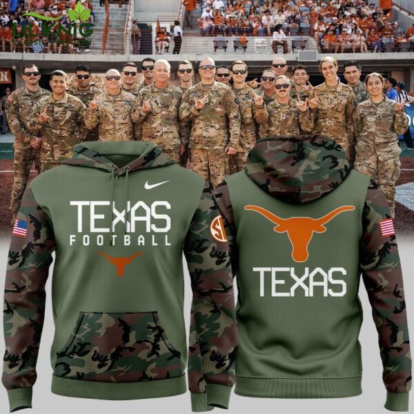 Texas Longhorns 2024 Military Appreciation New Design Hoodie