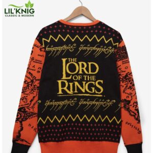 The Lord Of The Rings Eye Of Sauron Patterned Holiday Sweater