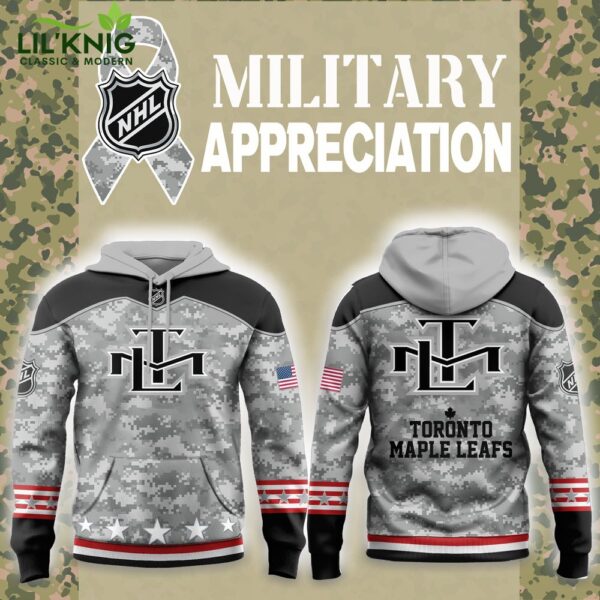 Toronto Maple Leafs 2024 Military Appreciation Hoodie – NHL Fan Gear