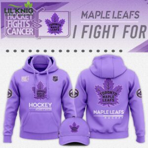 Toronto Maple Leafs Hockey Fights Cancer Unisex Hoodie | NHL Cancer Support Gear