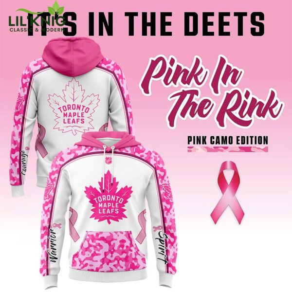 Toronto Maple Leafs Pink in the Rink 2024 Hoodie | NHL Charity Event Apparel