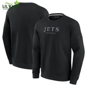 Unisex New York Jets Fanatics Black Elements Unlimited Fleece Pullover Sweatshirt