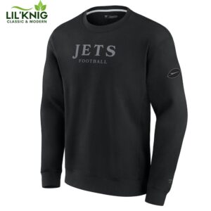 Unisex New York Jets Fanatics Black Elements Unlimited Fleece Pullover Sweatshirt