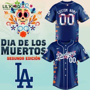 Unisex Nike Los Angeles Dodgers 2024 MLB Dia De Los Muertos Premium Limited Jersey (Custom) | Personalized MLB Dia De Los Muertos Jersey