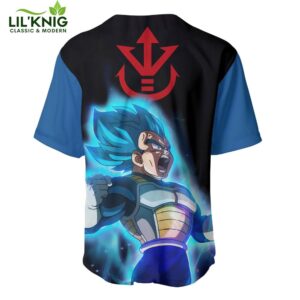 Vegeta Blue Baseball Jersey Dragon Ball Z Baseball Jersey Anime Baseball Jerse