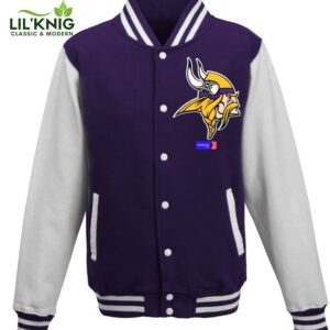 Veste Foot Us- Minnesota Vikings Nfl Baseball Jacket Unisex